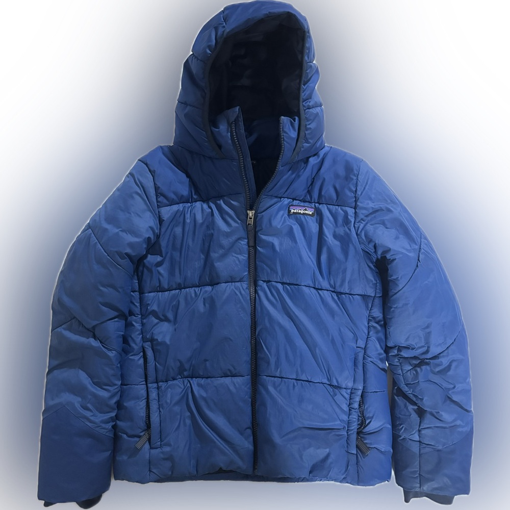 Patagonia kids blue synthetic puffer jacket